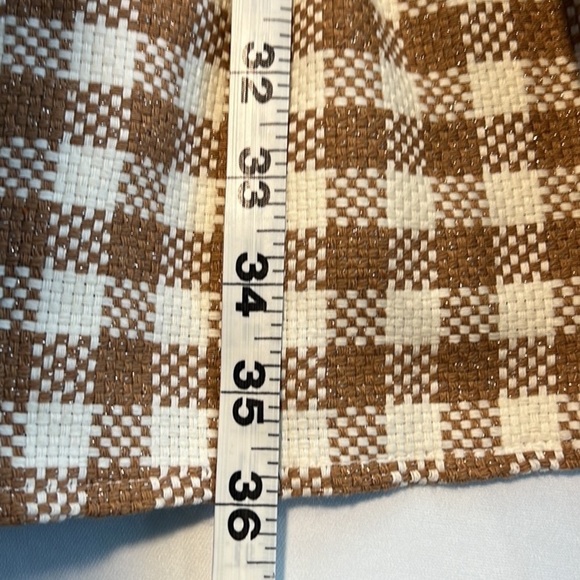 ByThe River,Gingham w/Gold Shimmer, Gathered Neck & Sleeves,Heavier,Size L - Picture 14 of 14